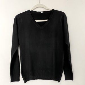 V-neck pullover sweater